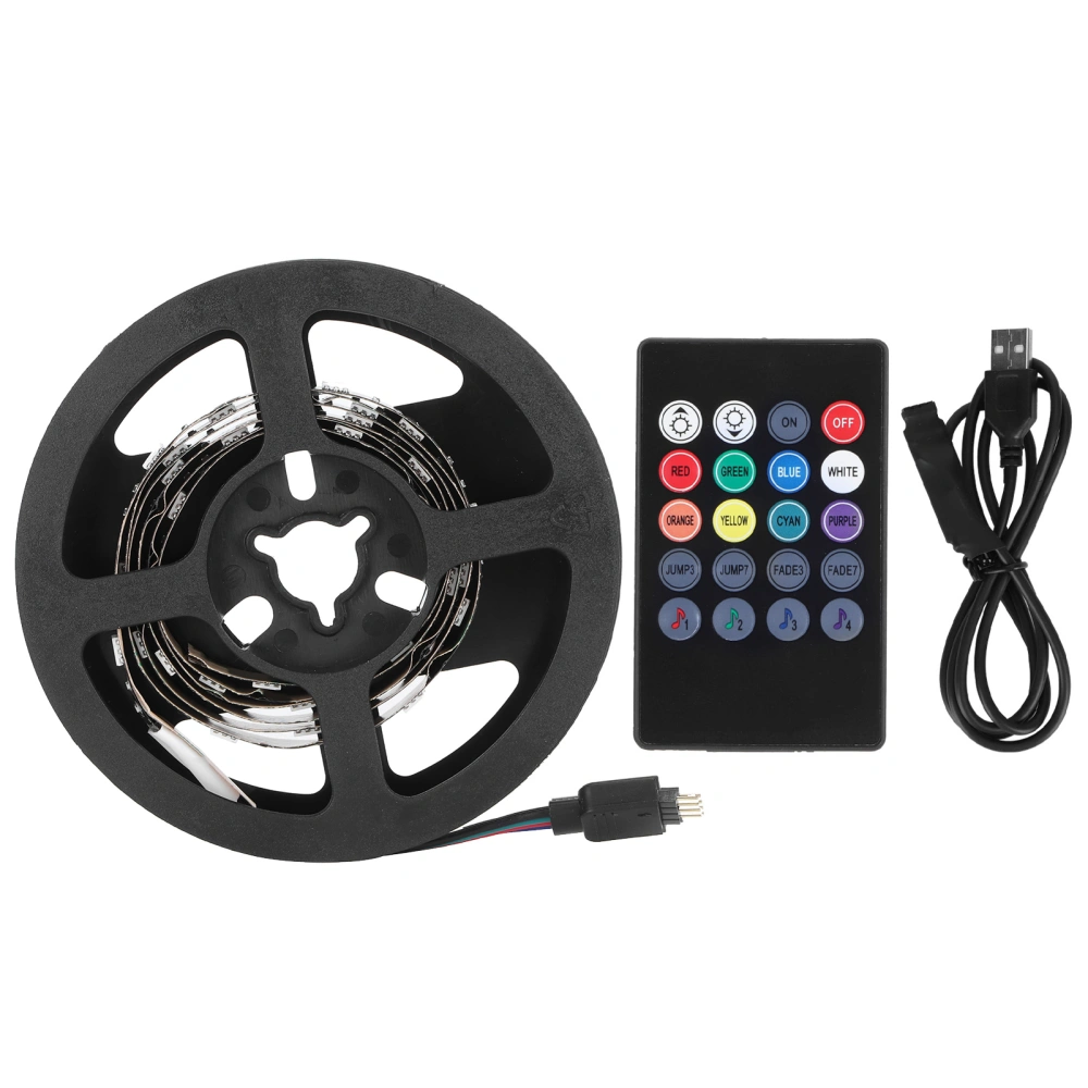 USB Light Strip with Remote Control RGB Color Changing Lighting KTV Bar Decorations