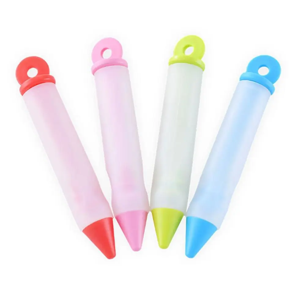 Silicone Food Writing Pen Cake Desserts Decorating Pen DIY Baking Nozzle Tools Kitchen Accessories