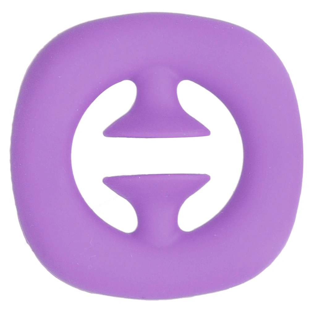 Silicone Hand Grip Hand Muscle Exercise Strength Training Massage Grip Stress Relief Toy(Purple )