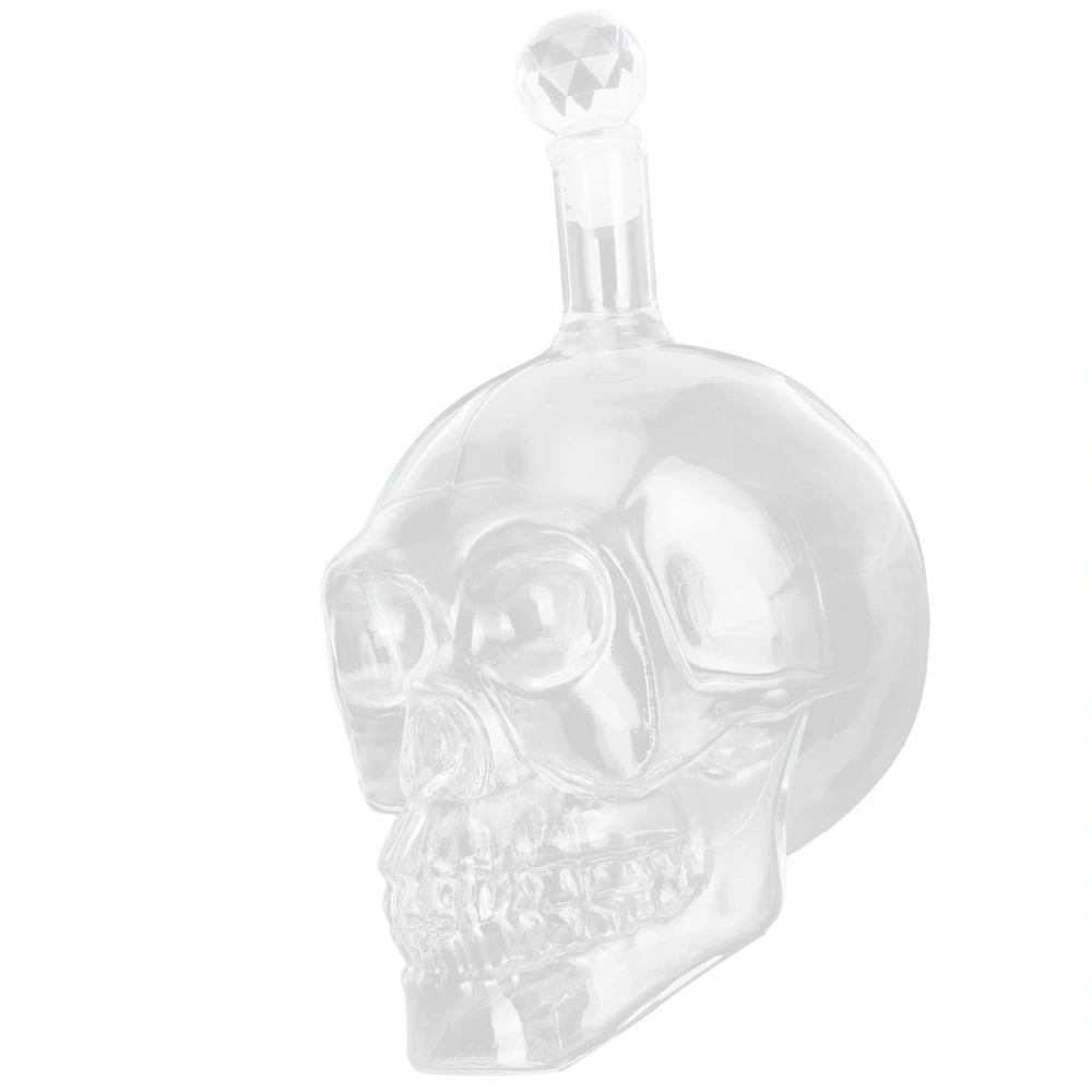 550ml Innovative Skull Shape Wine Bottle High Borosilicate Glass Red Wine Bottle for KTV Bar