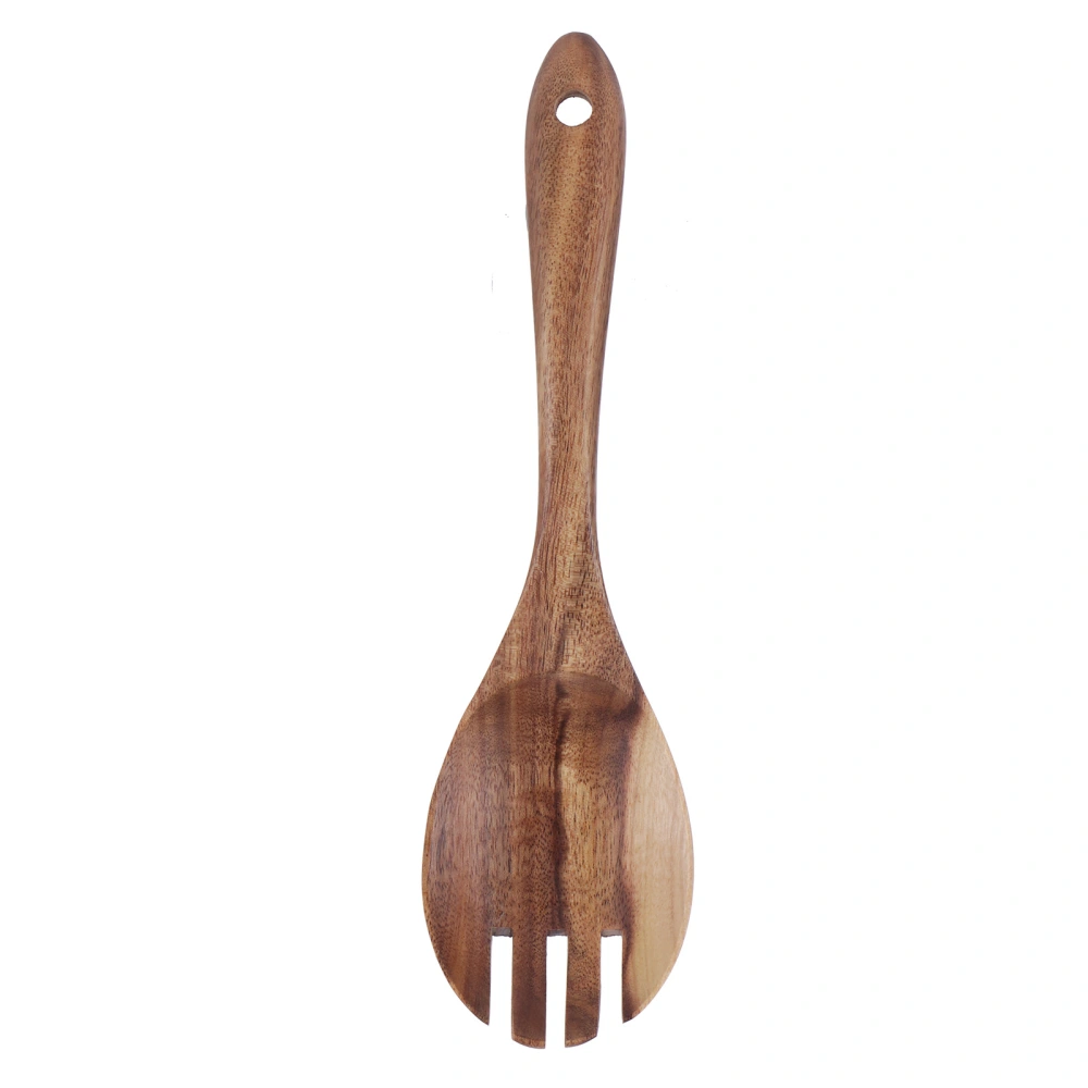 Teak Wood Tableware Food Grade Wooden Kitchen Restaurant Dining Tableware for SaladFork