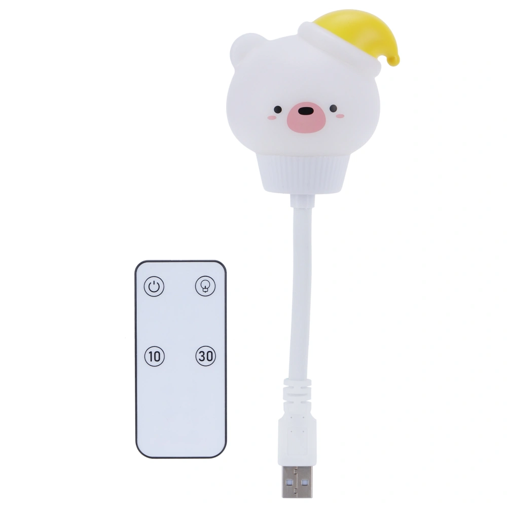 Cute USB LED Night Lamp Remote Control Timing Night Light for Baby Sleeping Nursery