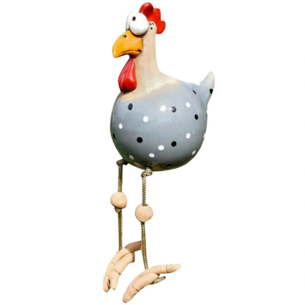 Garden Decoration Ceramic Chicken Hilde Decoration Animal Figurine Ornament for Home Decorative Craft