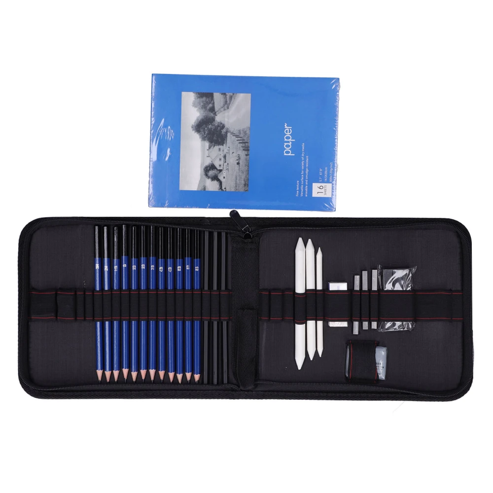 Drawing Sketch Pencil Set Charcoal Pencil Drawing Kit Art Supplies for Adults Kids Stationery