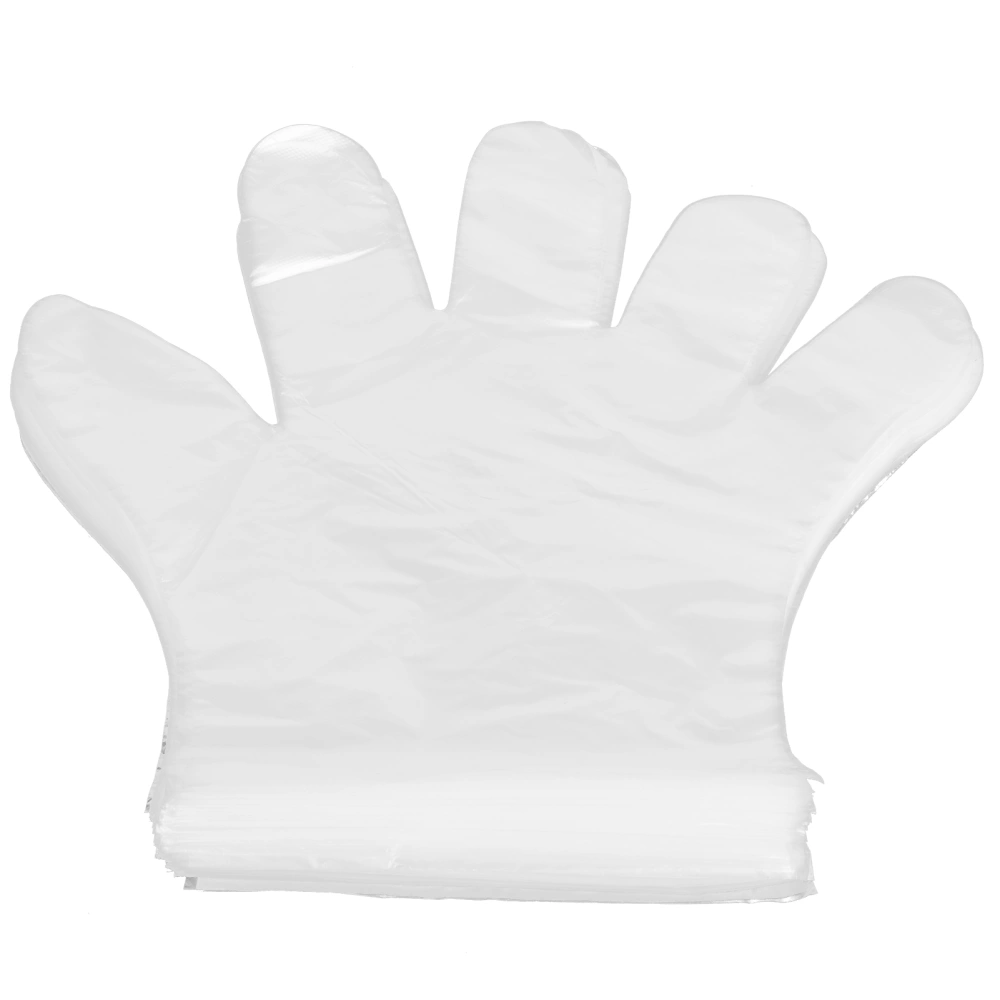 180PCS Disposable Gloves Transparent Film PE Gloves for Restaurant Food Service Supplies