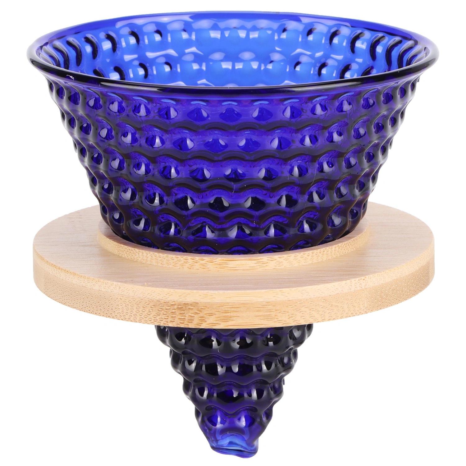 Coffee Pot Filter reusable glass Coffee Dripper Funnel Kettle Brewer AccessoriesBlue