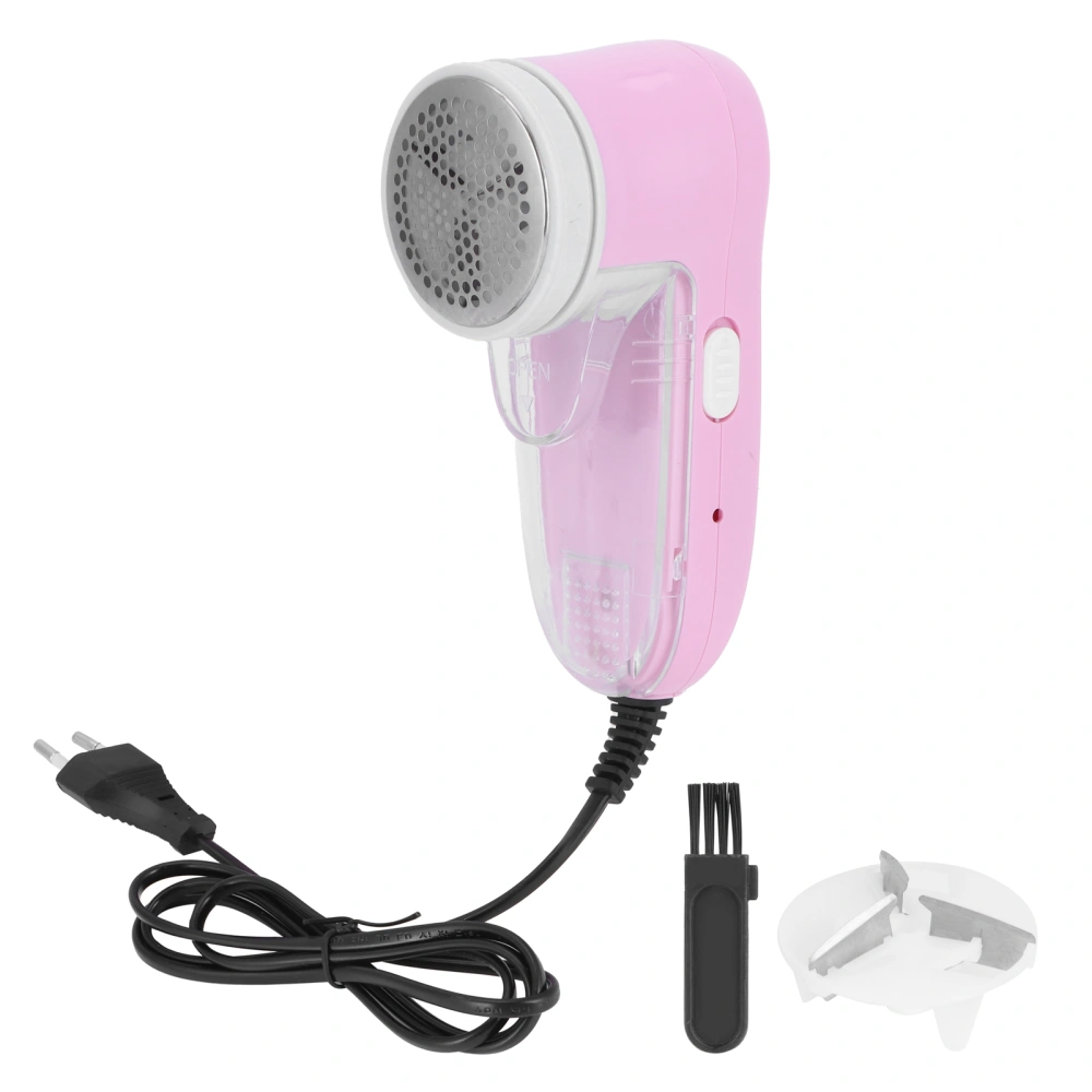 Electric Lint Remover Portable Household Clothes Fabric Fuzz Fluff Shaver EU Plug 250V Pink