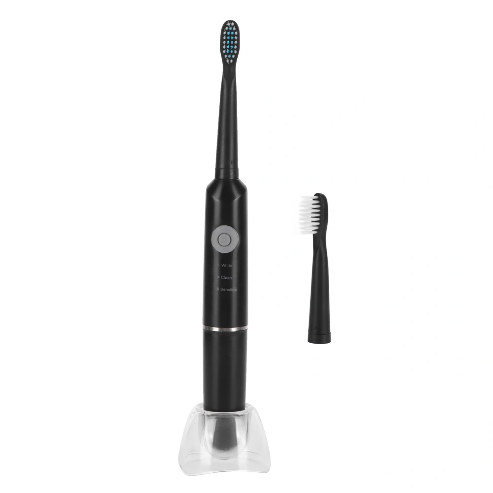 Sonic Electric Toothbrush Waterproof Adult Toothbrush 3 Gears Adjustment for Home TravelBlack