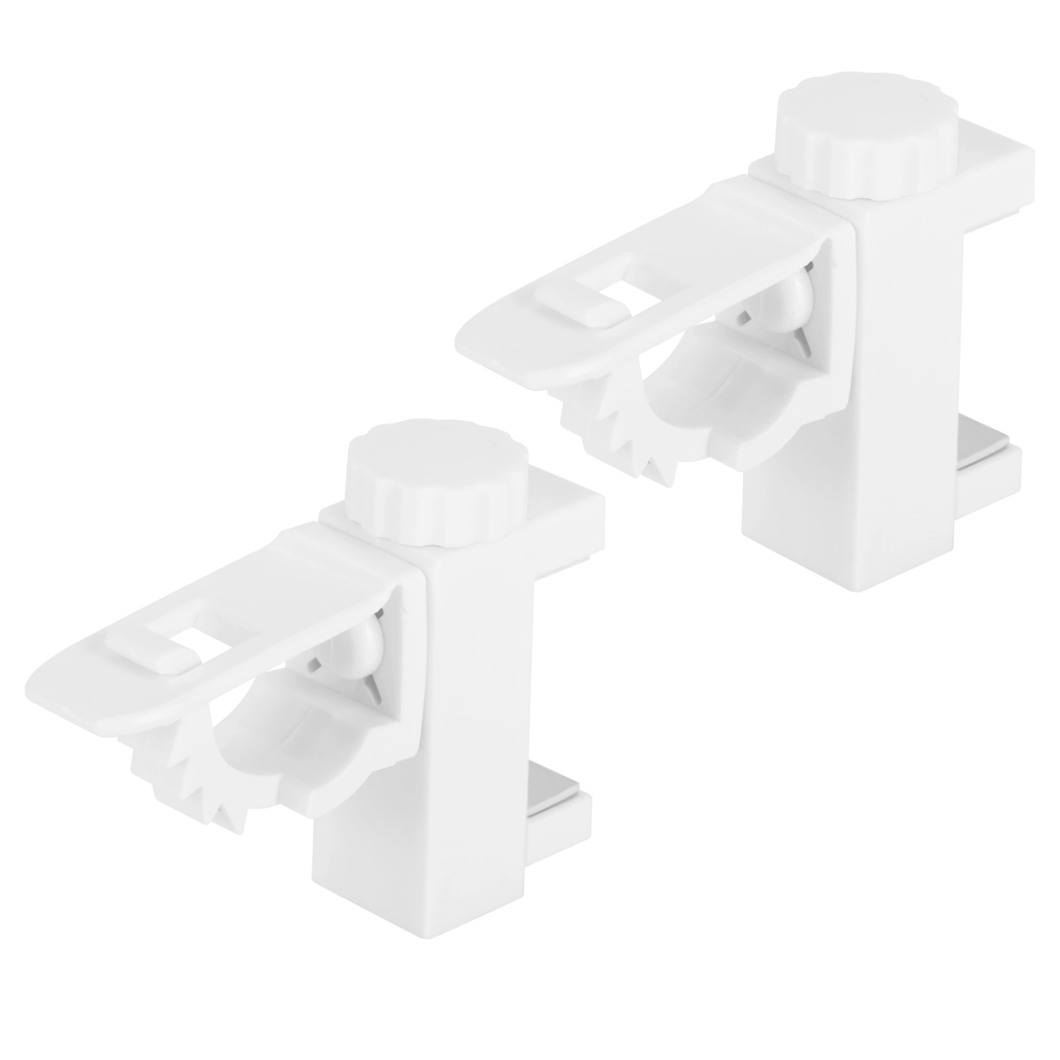 Curtain Rod Pole Holder Multipurpose Hanging Rod Clamp Hanger Organizer 1KG‑2KG Load Capacity