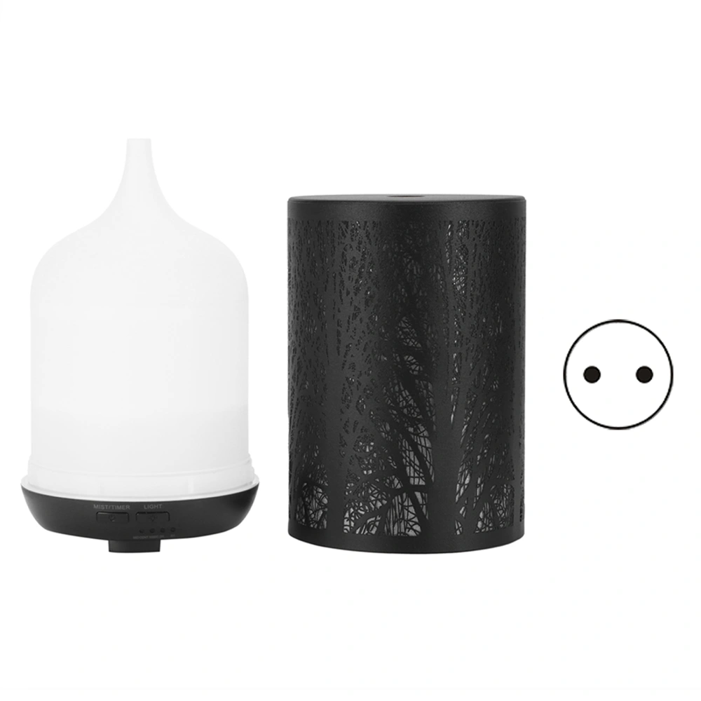 300ml Air Humidifier 2 in 1 Ambient Night Light Aroma Aromatherapy Diffuser Black 100‑240VEU Plug