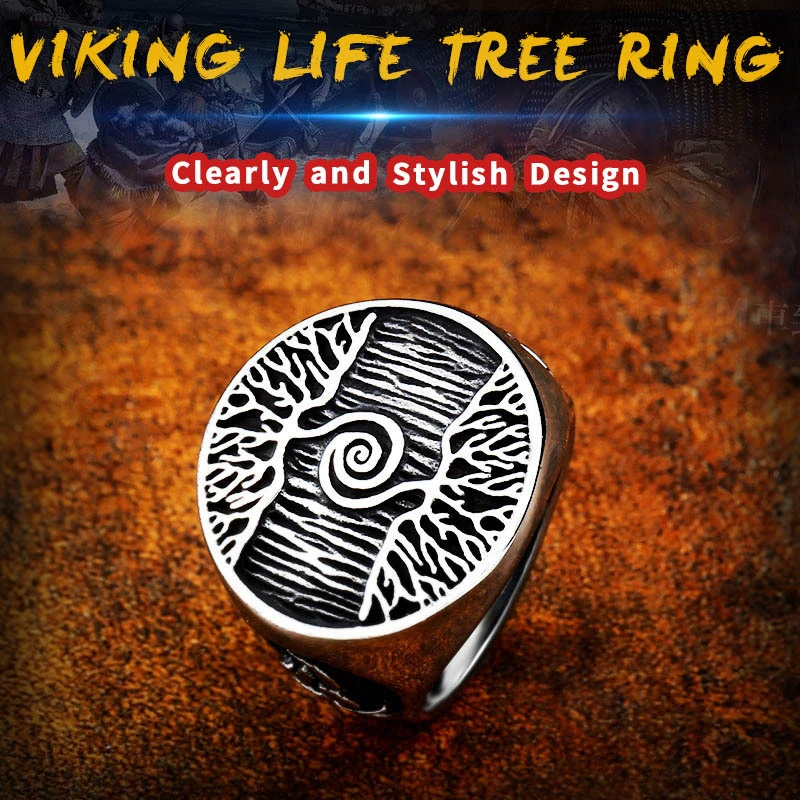 Retro Lucky Tree Ring Fashion