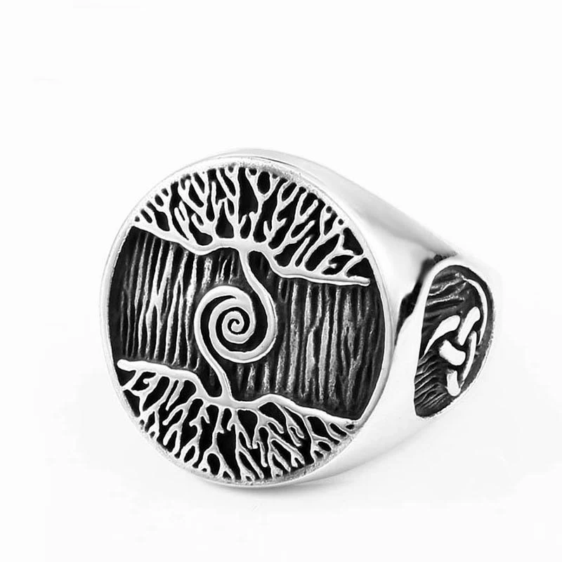 Retro Lucky Tree Ring Fashion