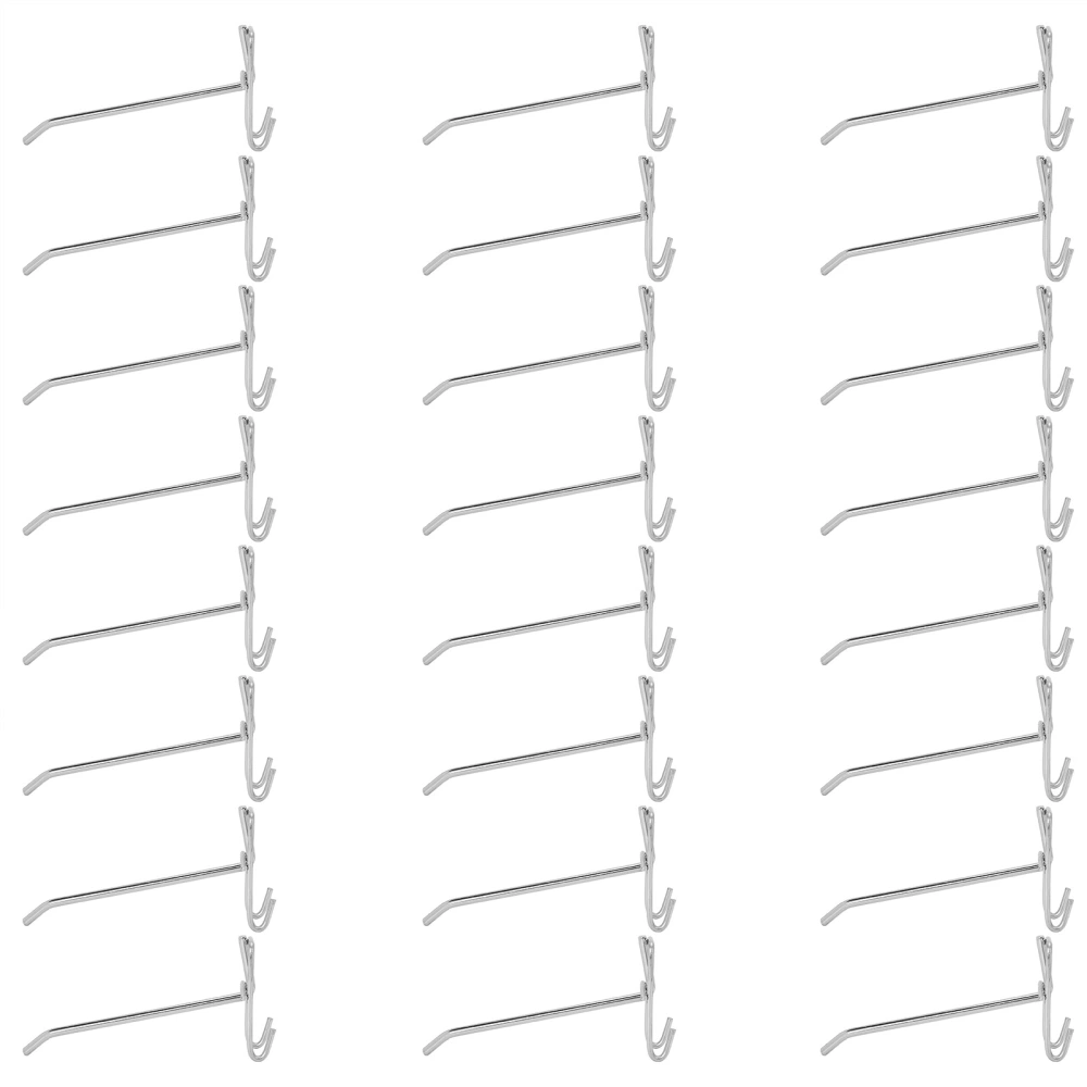 30pcs Supermarket Hook Iron Grid Shelf Hook Jewelry Display Shelf Hook 3.5mm Thickness15cm / 5.9in Long