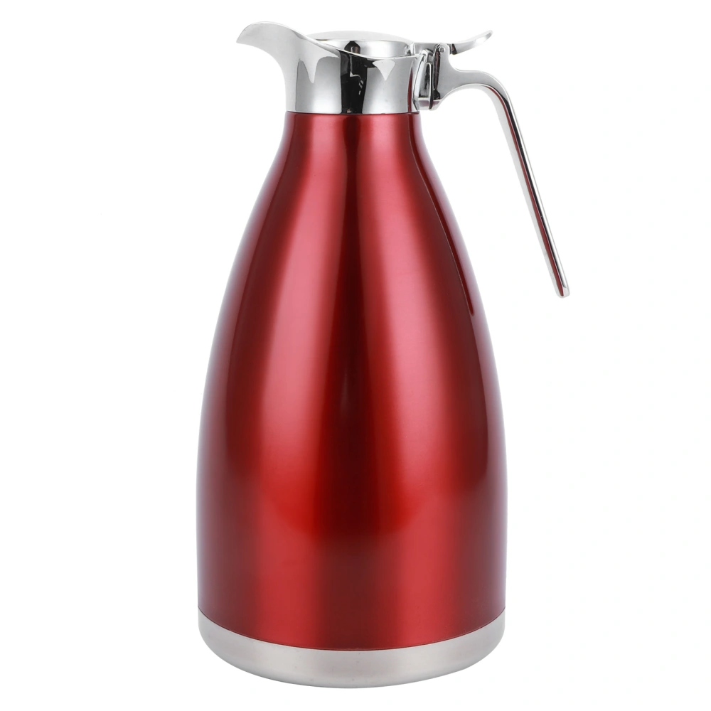 2L Vacuum Jug Bottle Stainless Steel Thermal Kettle Tea Pot Household Double Wall Insulated JugFlat Stopper 2L