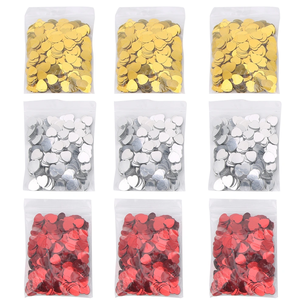 9 Bag Heart Shaped Confetti DIY Wedding Valentine's Day Decoration Party Supplies