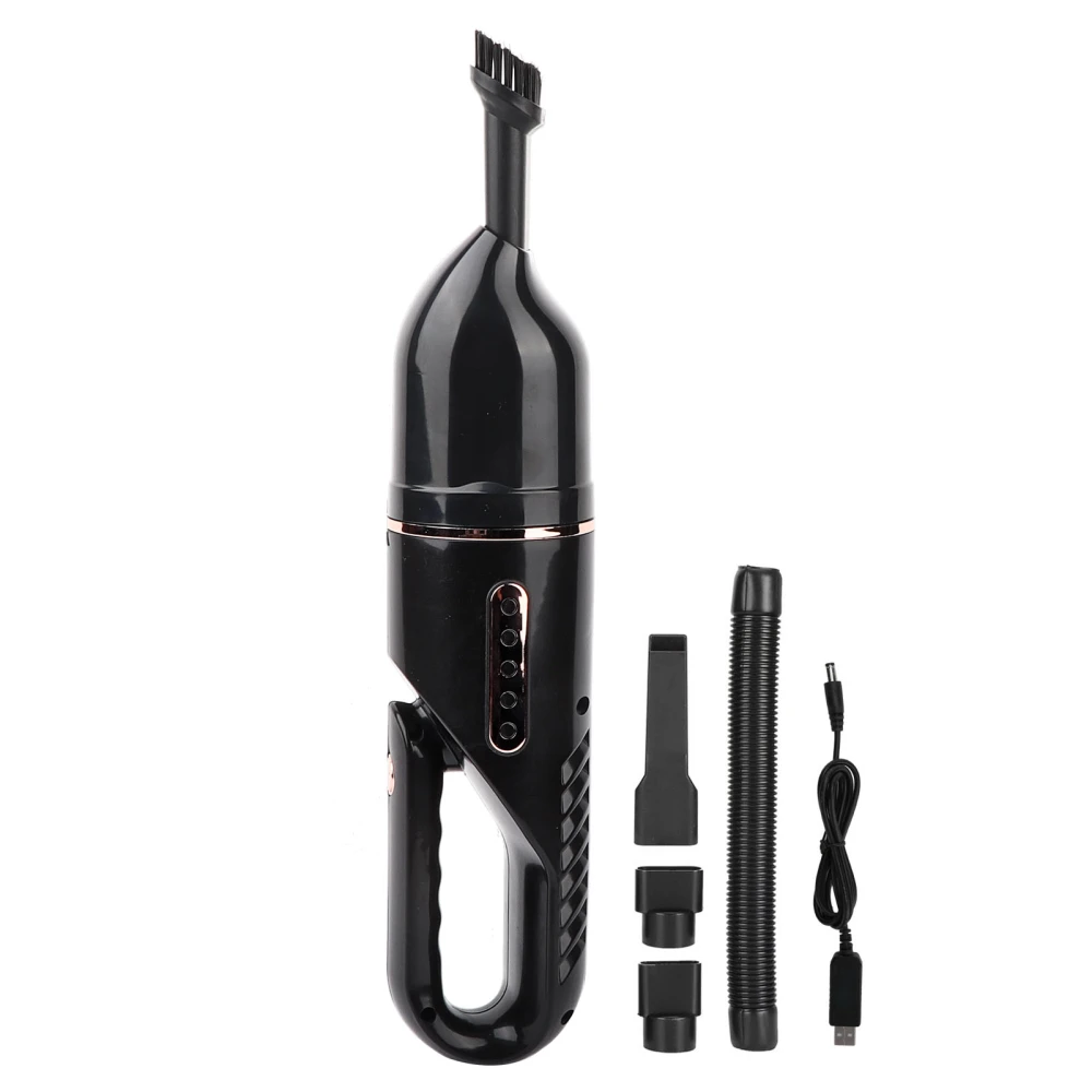 120W Car Vacuum Cleaner 4000pa Wet Dry Dual Use Dust Cleaning Tools USB Charging Black