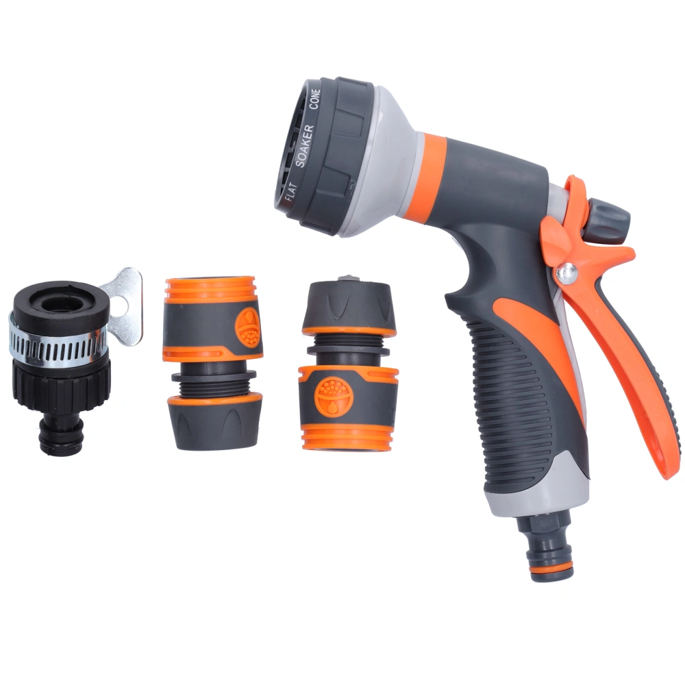 Garden Hose Spray Nozzle 8 Adjustable Patterns Water Sprayer High Pressure Spray Nozzle