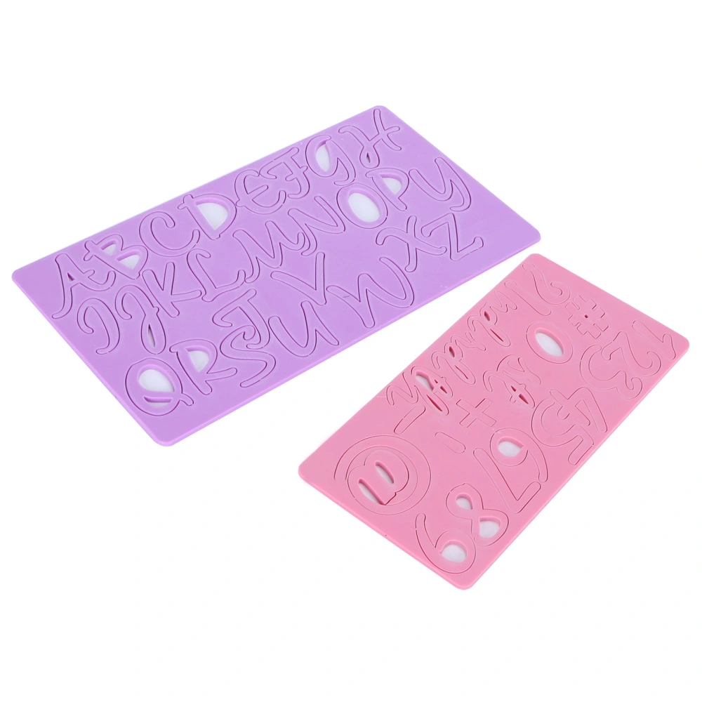 Cake Embossing Mold Alphabet Number Fondant Cake Embosser Decoration Baking Tool