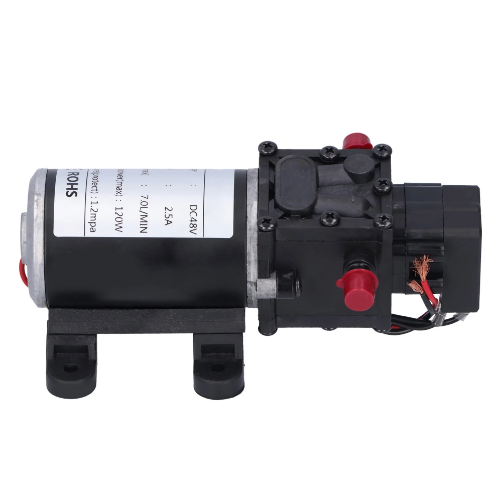 DC48V 120W DC Intelligent Diaphragm Pump 7.0L/MIN Automatic Atomizing High Pressure Pump