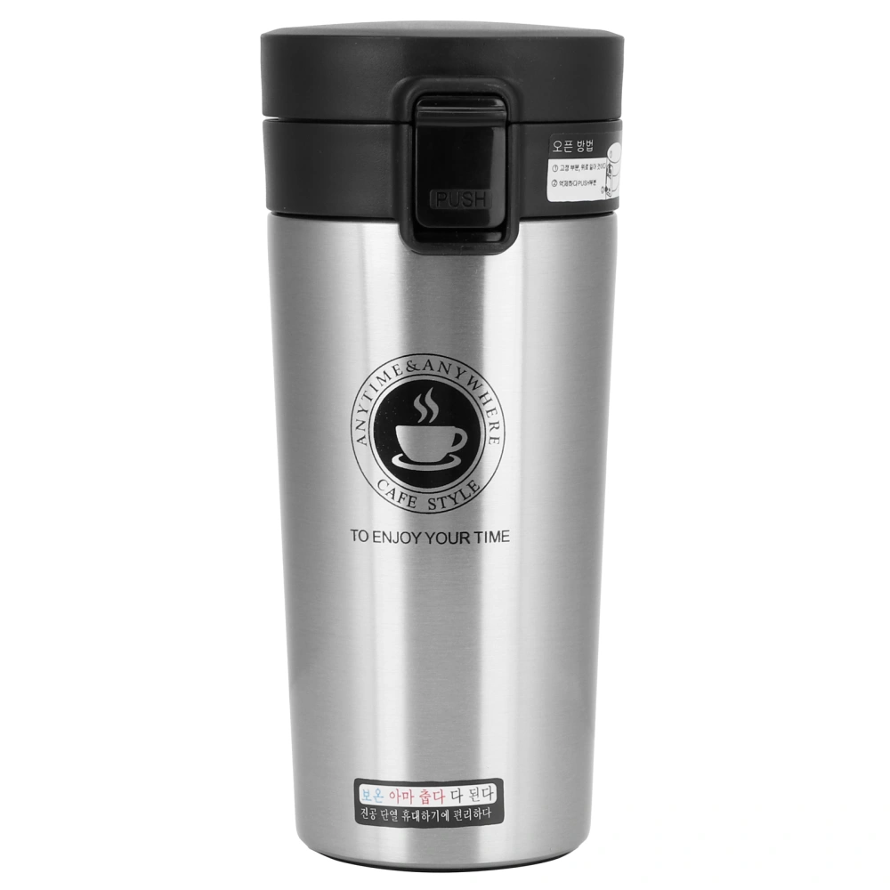 380ml Coffee Mug with Strainer Portable Thermal Cup Water Bottle for Home Office Travel