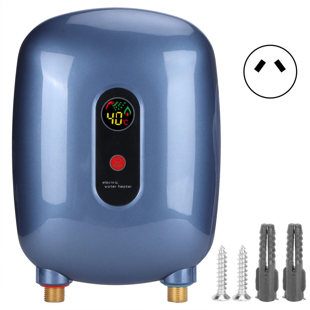 Electric Hot Water Heater 3‑Second Household Instant Water Heating Bathroom Shower HeaterAU Plug 220V 3500W