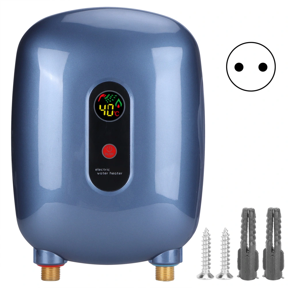 Electric Hot Water Heater 3‑Second Household Instant Water Heating Bathroom Shower HeaterEU Plug 220V 3500W