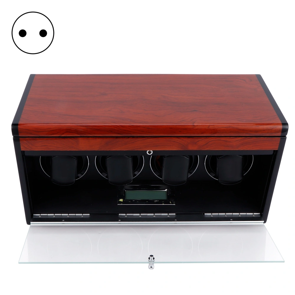 Automatic Watch Winder Mute Wristwatch Mechanical Watches Display Storage Box 100-240VEU Plug