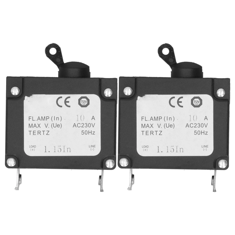 2PCS Power Switch Circuit Breaker Leakage Protector Fit for 168F 170F Gasoline Generator 2KW‑3KW