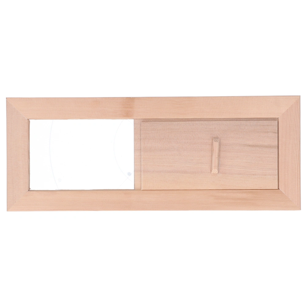 Sauna Air Vent Wooden Adjustable Grille Ventilation Panel Accessory for Steam Room