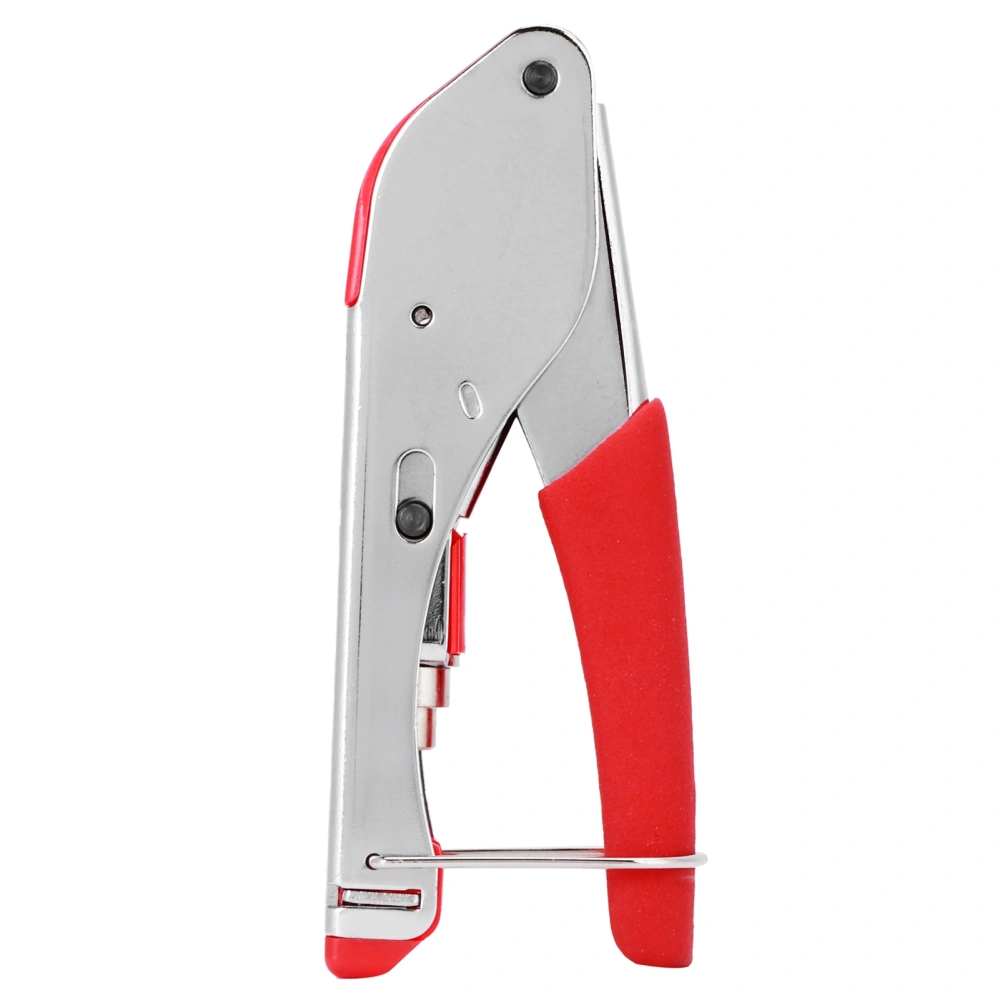 Press Crimping Plier F Type Compression Crimper for Coaxial Cable Tool Steel NonSlip Handle