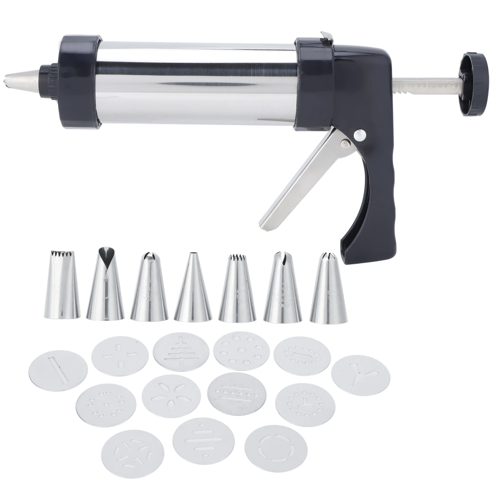 Cookies Press Maker Stainless Steel Cake Pastry Decorating Nozzle Set DIY Baking Tools