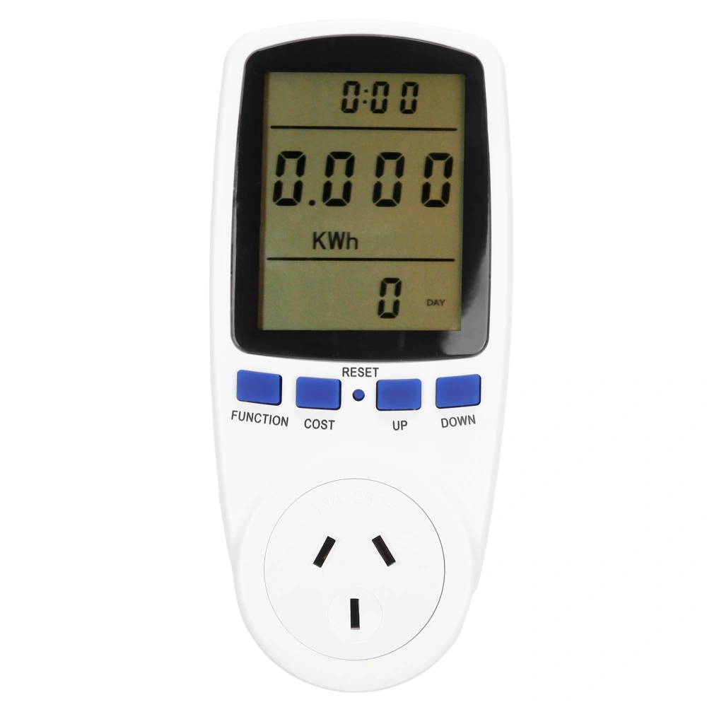 Power Metering Socket Electricity Usage Monitor Voltage Current Meter with LCD DisplayTS‑836 AU Plug 240V