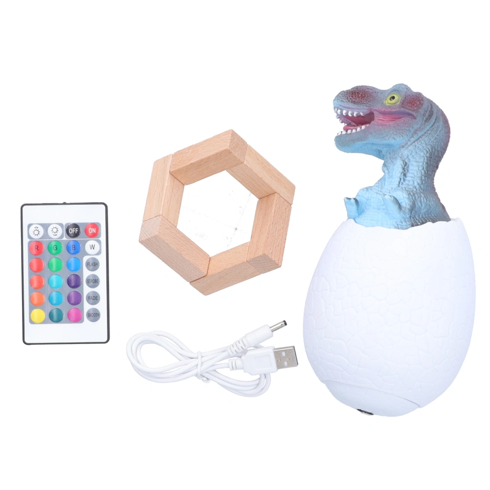 Touch Pat Sensor Night Light Dinosaur Egg Shape Bedside Lamp Lighting Toy USB Charging(16 ColorsRemote Control )