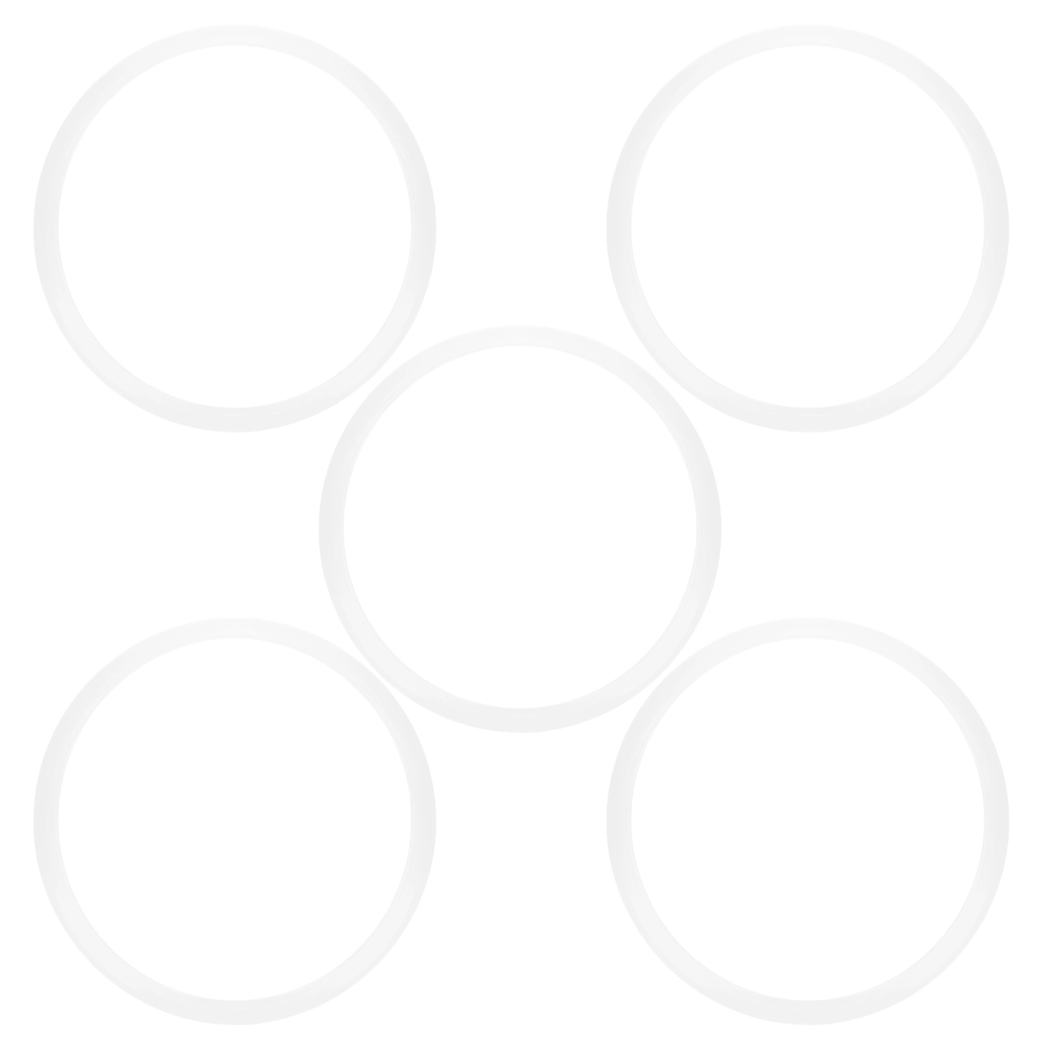 5pcs Pressure Cooker Sealing Ring Clear Universal Stainless Steel Pressure Cooker Gaskets O Ring20cm
