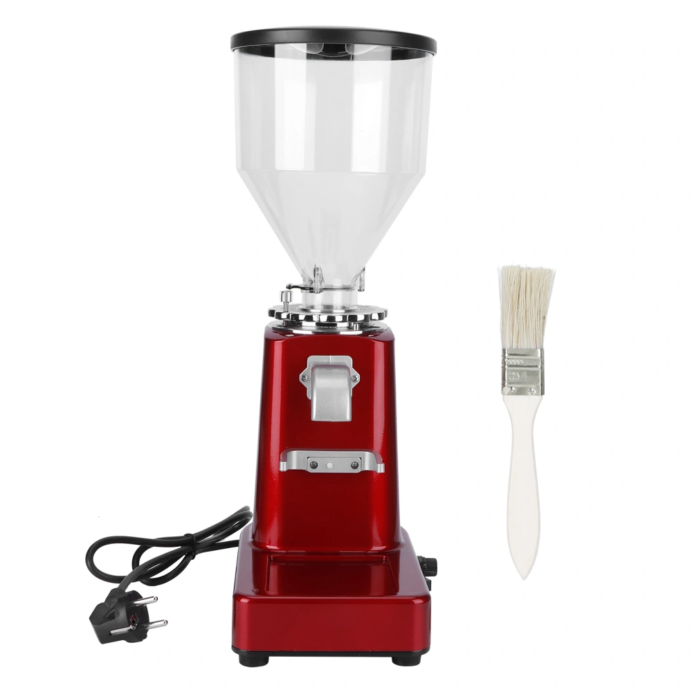 Electric Coffee Bean Grinder Milling Machine Professional Tool for Commercial Home Use EU Plug 220VRed