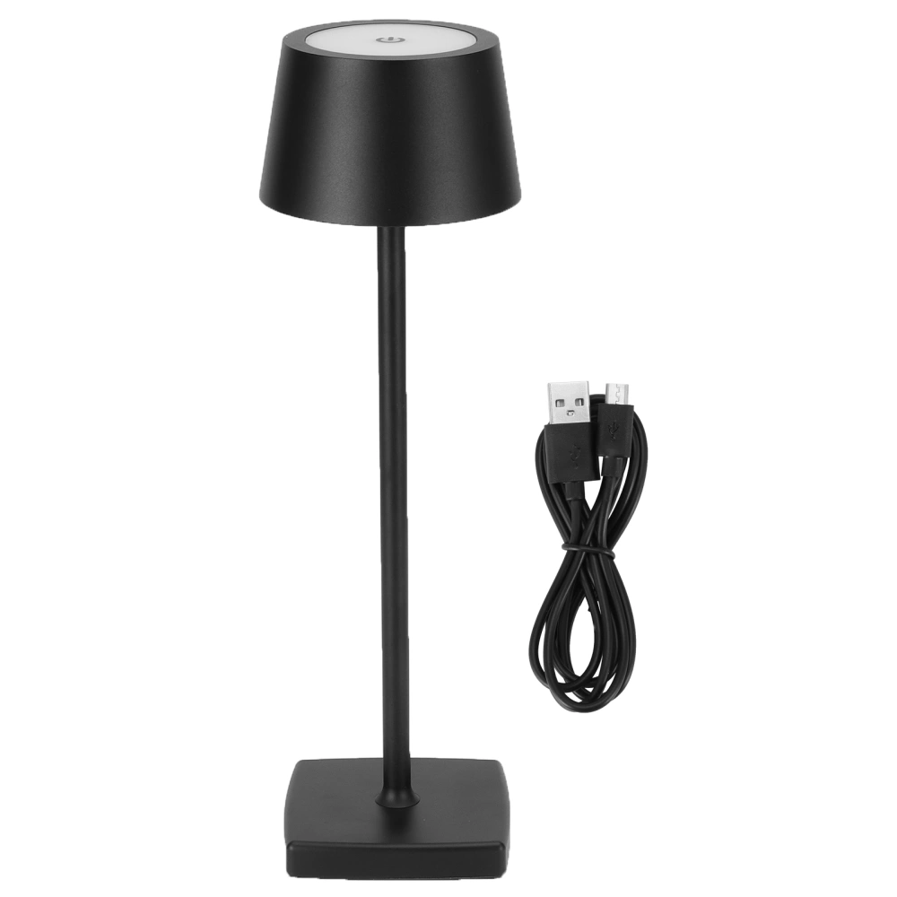 LED Desk Lamp USB Charging Table Lamps for Bar Living Room Reading Light Warm White LightBlack