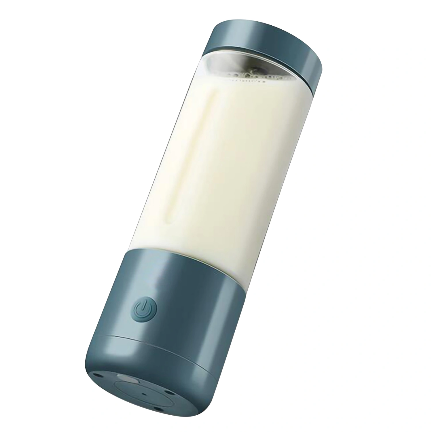 Portable Blender High Speed Rotation Multifunctional USB Electric Juicer for Home Travel 400mlVintage Blue Four Blade