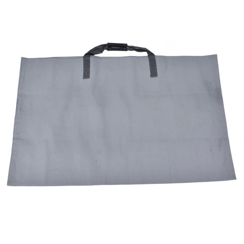 Leaf Bag Reusable 2 in 1 Waterproof Tear Resistant Gray Heavy Duty Leaf Tarp Trash with Handles for Farms Yards Gardens