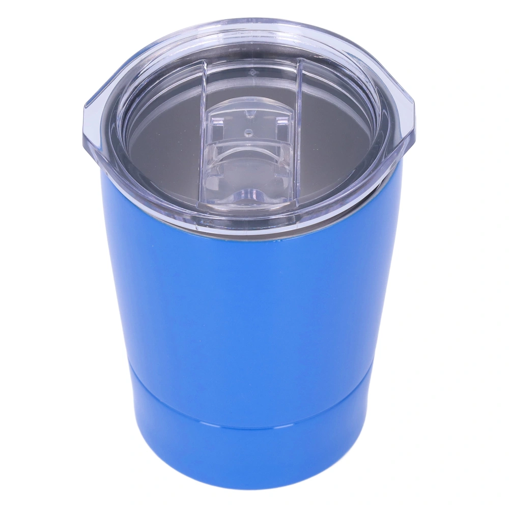 Insulated Coffee Mug Stainless Steel 260ml Small Capacity Heat Preservation Travel Coffee Cup for Mall Soccer GameBlue