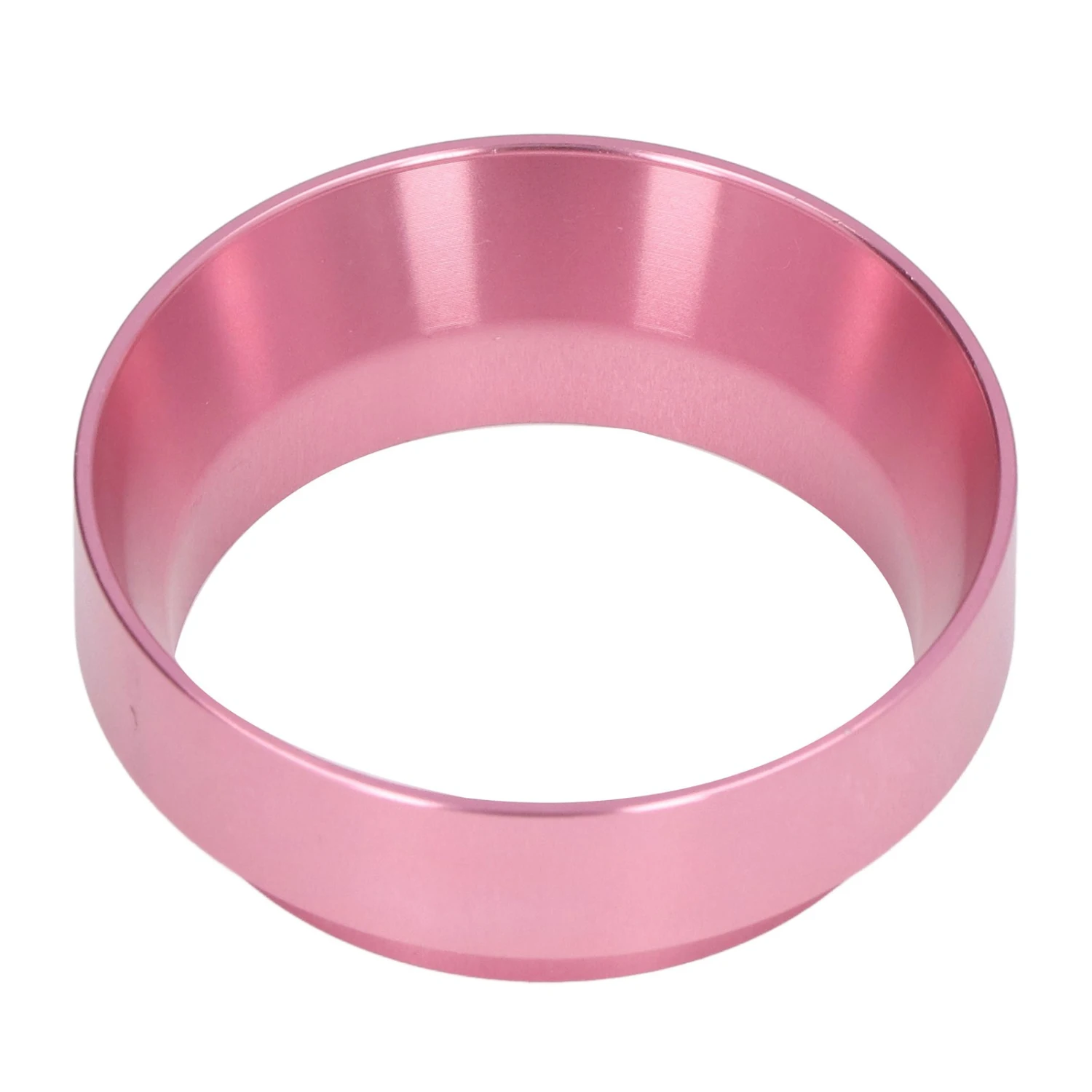 Dosing Funnel Anti Flying Powder Aluminum Alloy Universal Dosing Rings with Magnetism for Household Coffee Shoprose Pink 51MM