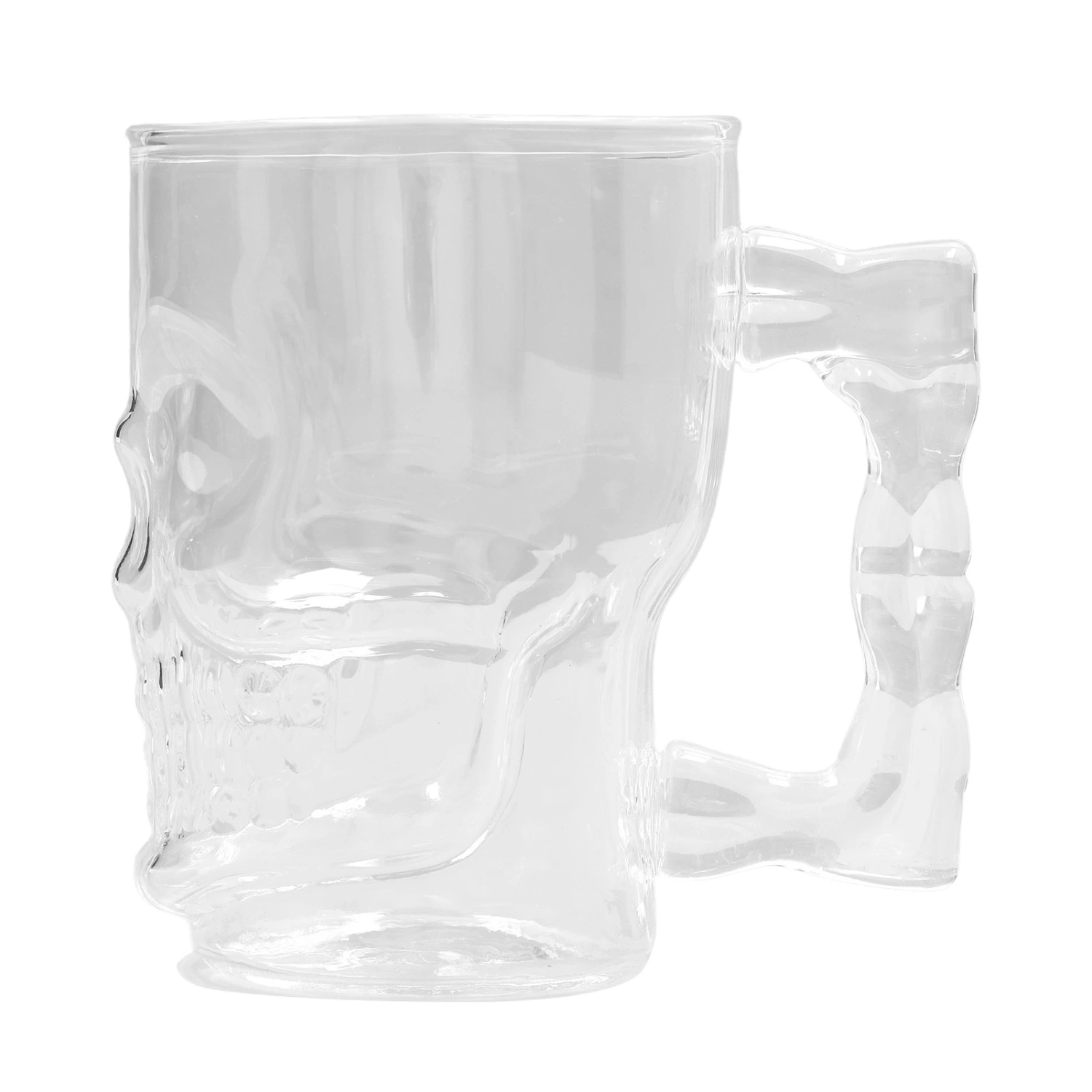 500ml Beer Mug High Borosilicate Glass Skull Beer Cup KTV Bar Whisky Cup for Household Party