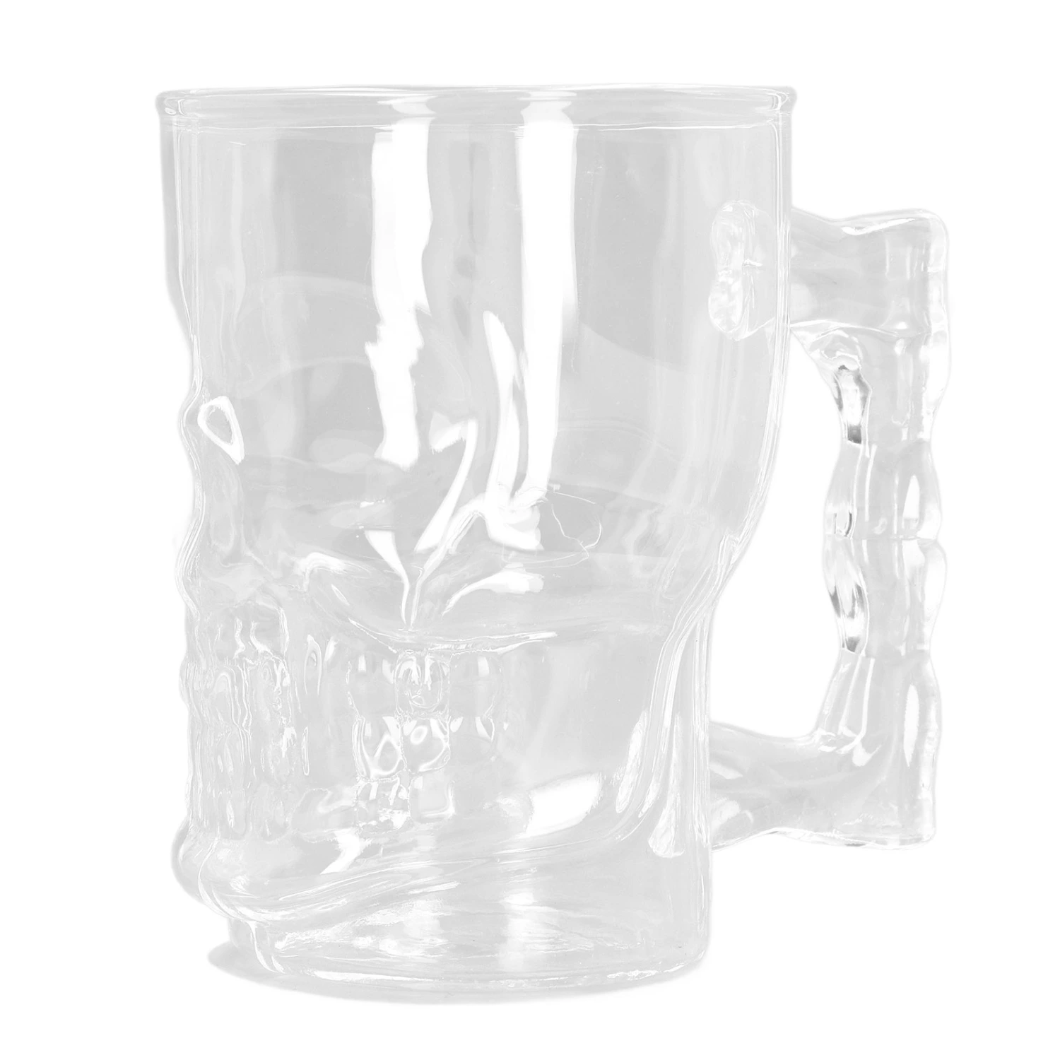 500ml Beer Mug High Borosilicate Glass Skull Beer Cup KTV Bar Whisky Cup for Household Party