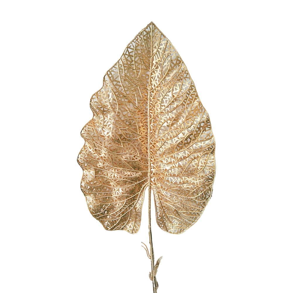 Golden Tropical Plant Leaves Artificial Tropical Leaves for Indoor Decoration