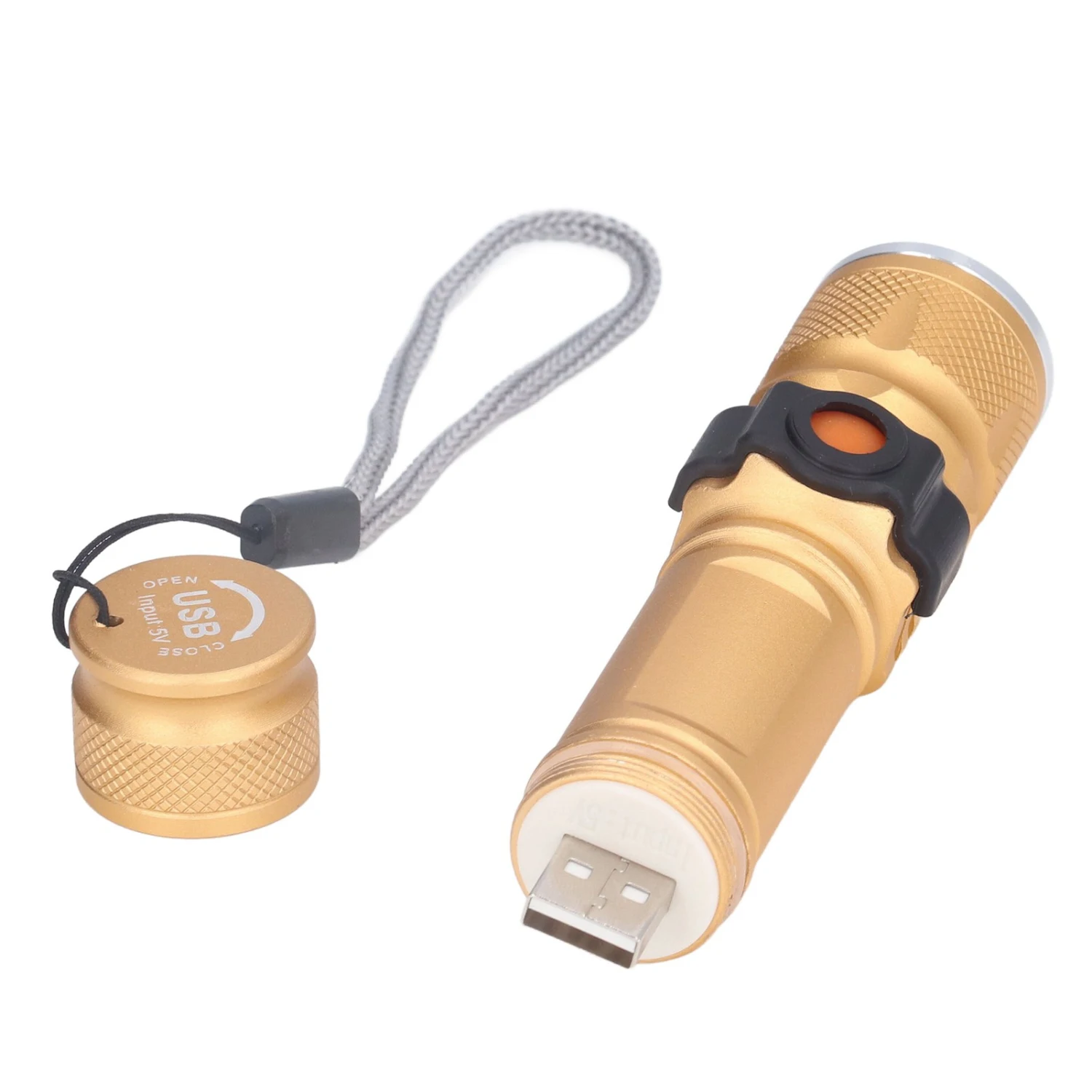 Super Bright Flashlights 3 Lighting Modes High Brightness Mini Portable USB Rechargeable Flashlight for Cycling Fishing
