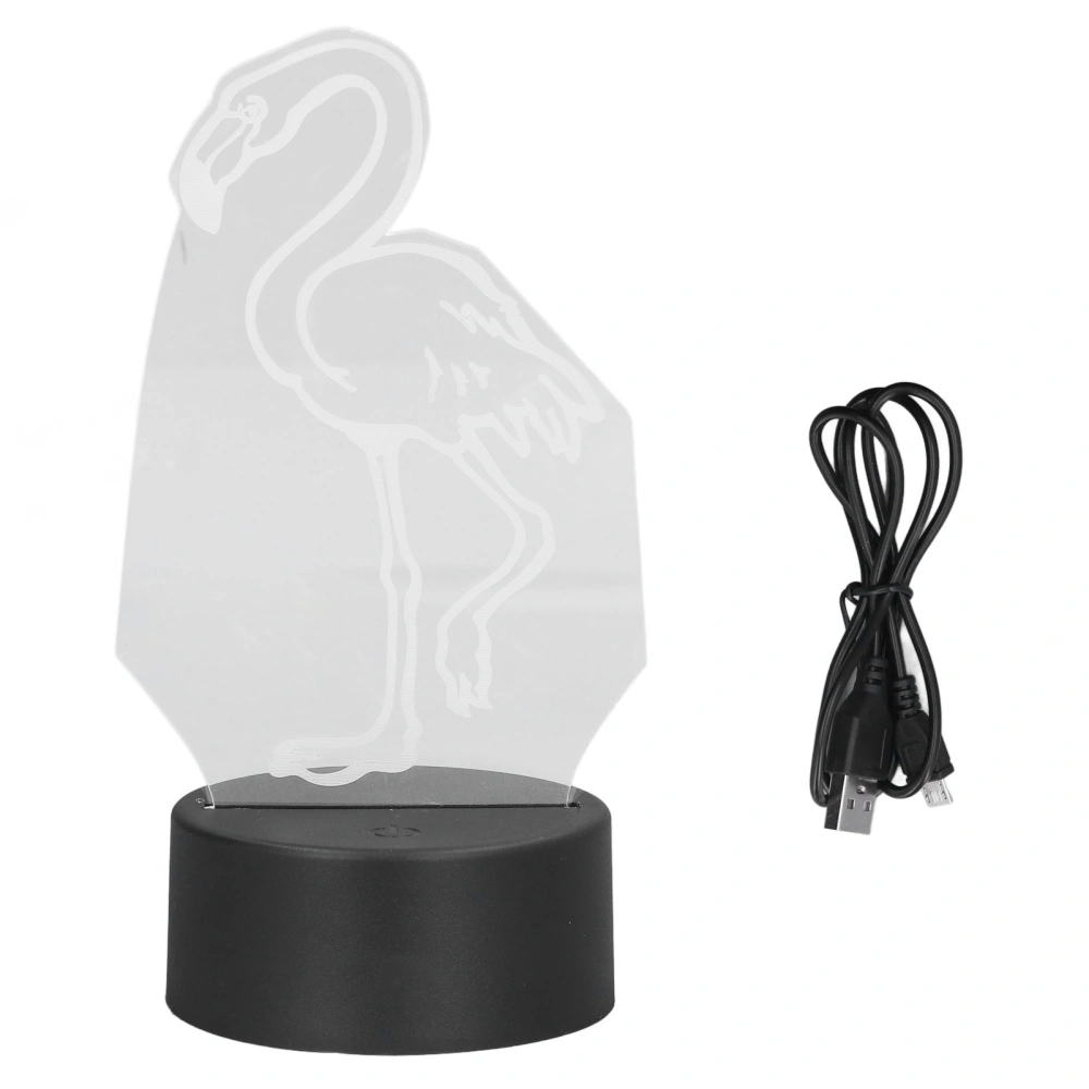 7 Color 3D Light Cute Bird Touch Switch LED Night Light USB Battery Powered 3D Decorative Lamp for Bedroom