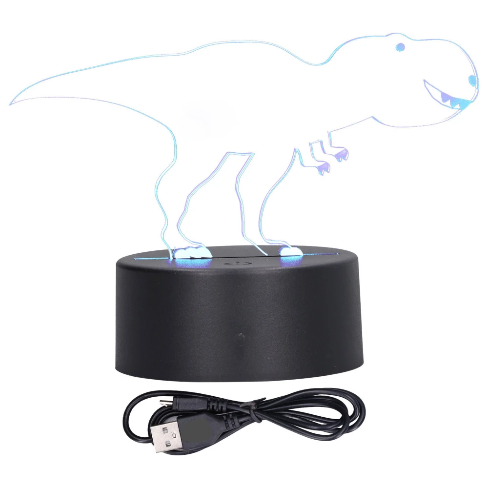 LED Night Light Colorful 3D Touch LED Tyrannosaurus Night Light Bedside Lamp Children's Birthday Gift