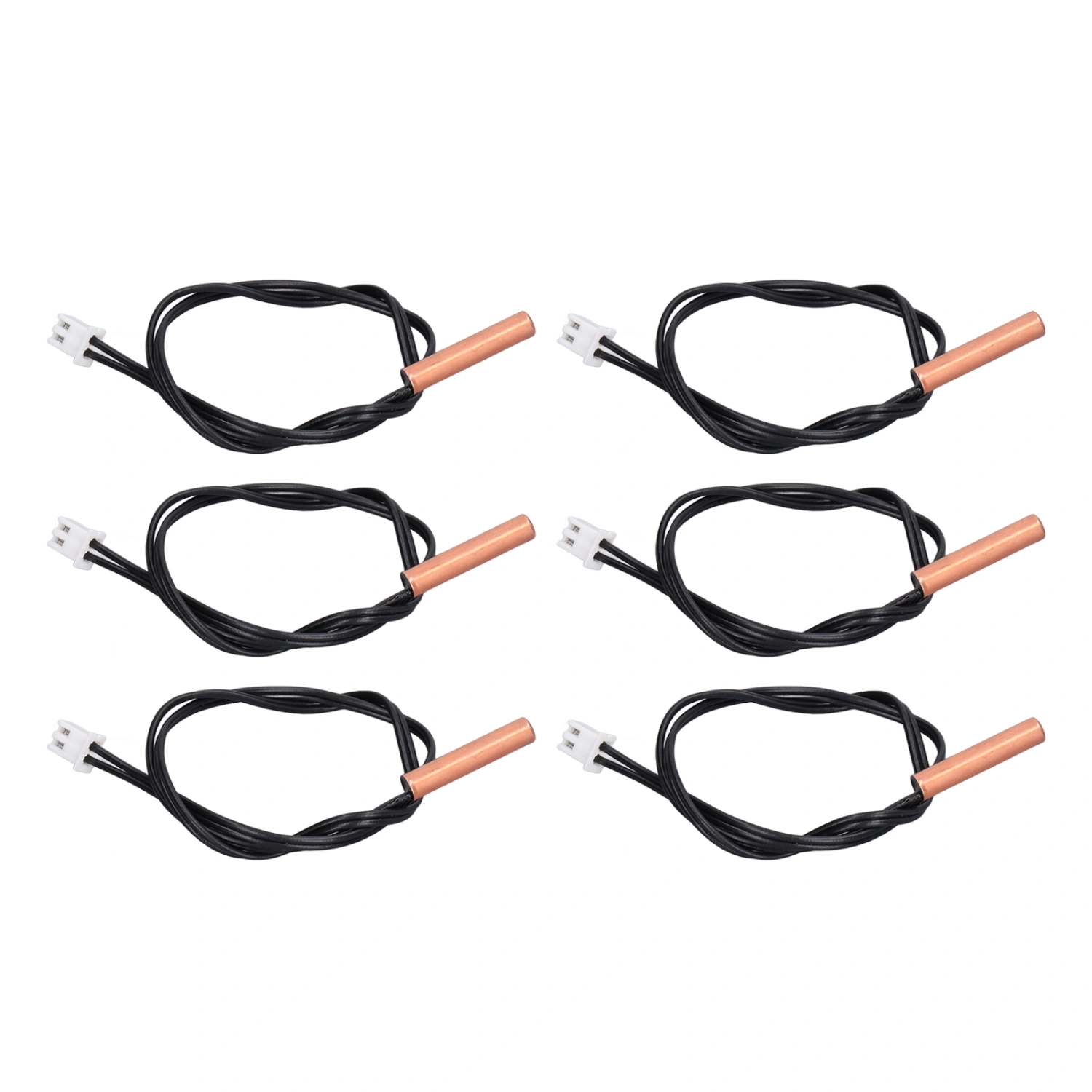 10Pcs 10K Temp Sensor Probe PVC Copper Waterproof NTC Thermistor Probes for Air Conditioner