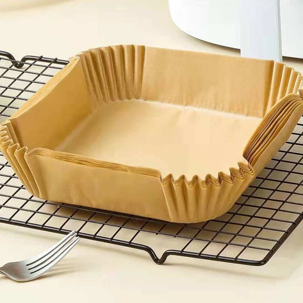 50/100PCS Fryer Baking Silicone Oil Paper Tray Oven Greaseproof Baking Paper Kitchen Tool