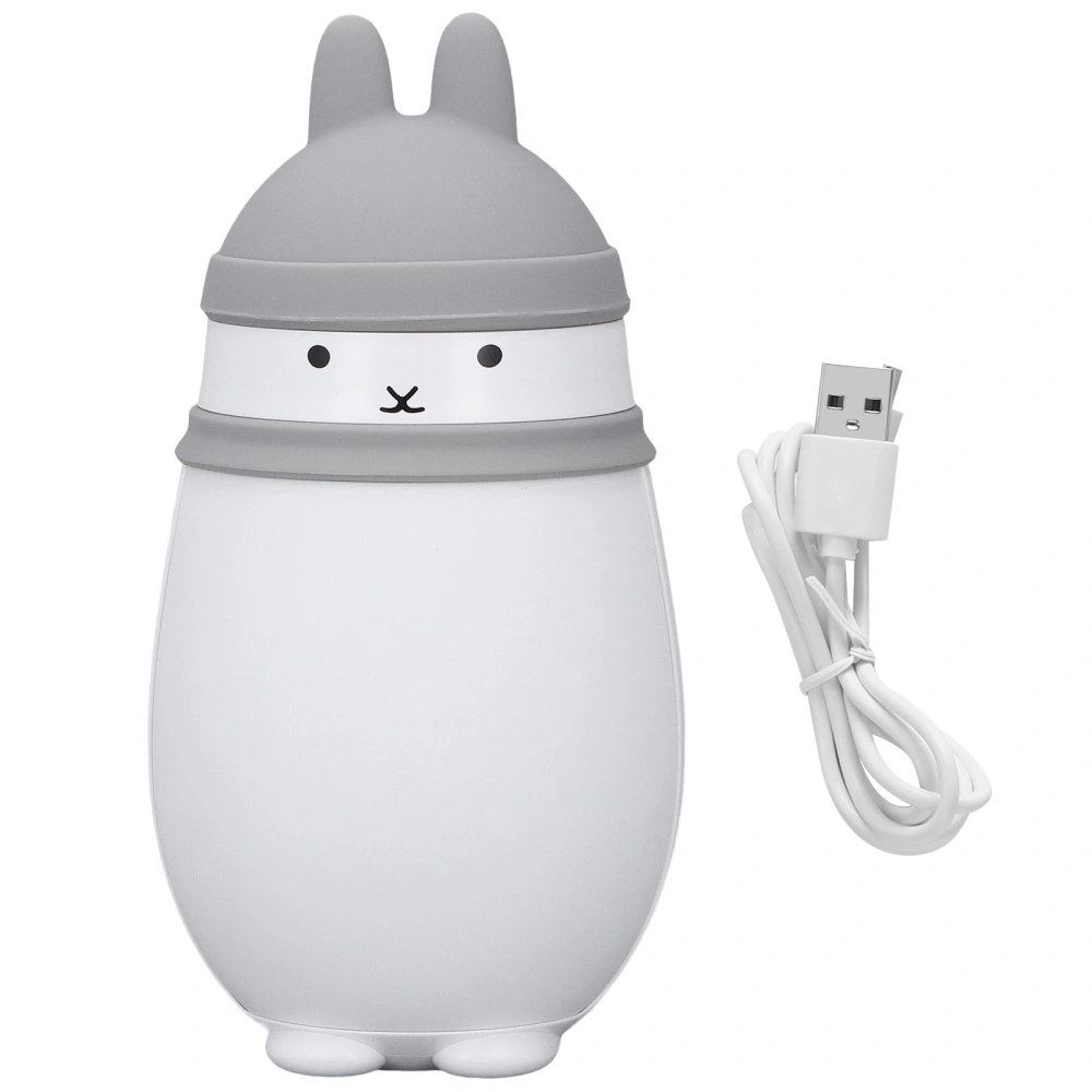 Rechargeable Hand Warmer Cute Bunny Hand Warmer 6000MAH 5S Quick Heat USB Charging for Outdoor ActivitiesGrey