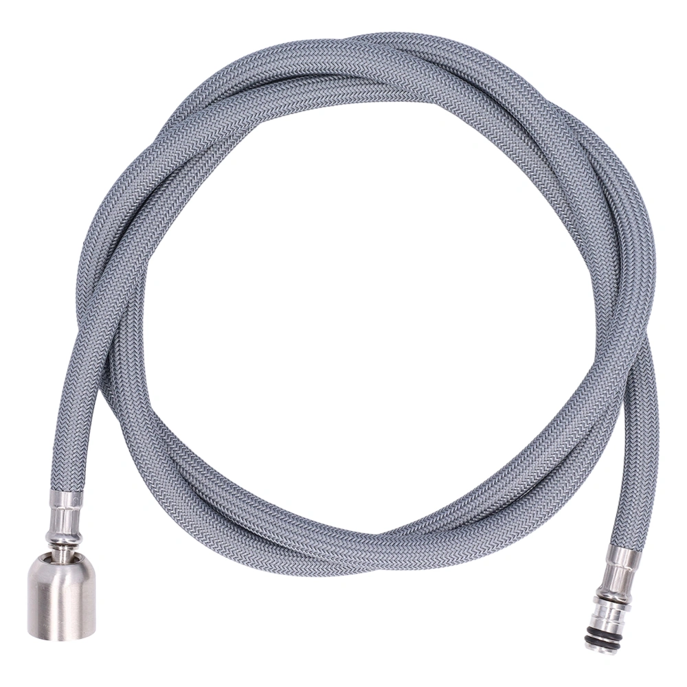 G1/2 1.5m Pull Out Faucet Hose Nylon Braid PVC Flexible Faucet Hose Replacement for Kitchen Bathroom